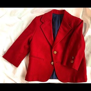 Vtg IMP Originals Boy 4T Red Tweed Eton Jacket From Neiman-Marcus Good Condition